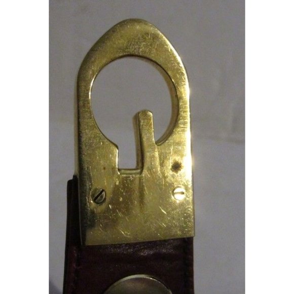 Gucci Dark Red Leather Two-Way Clutch W Gold Chain Strap - Picture 12 of 12